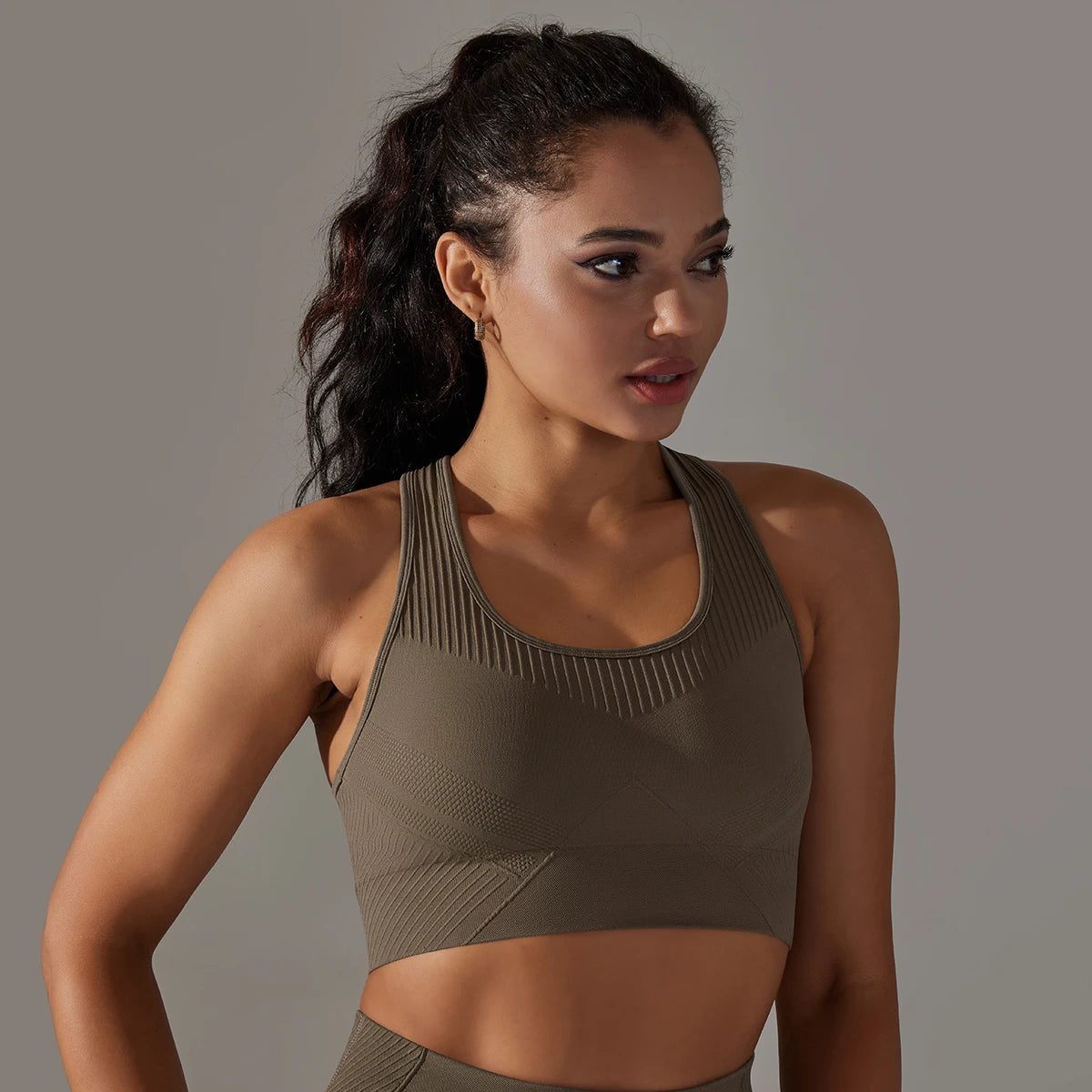 Women's Cross Back Sports Bra - Breathable & Shockproof