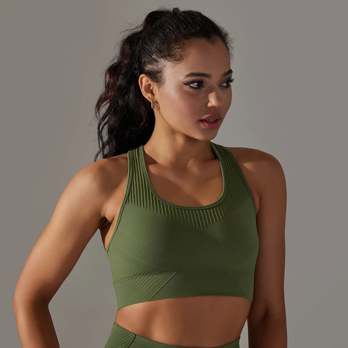 Women's Cross Back Sports Bra - Breathable & Shockproof