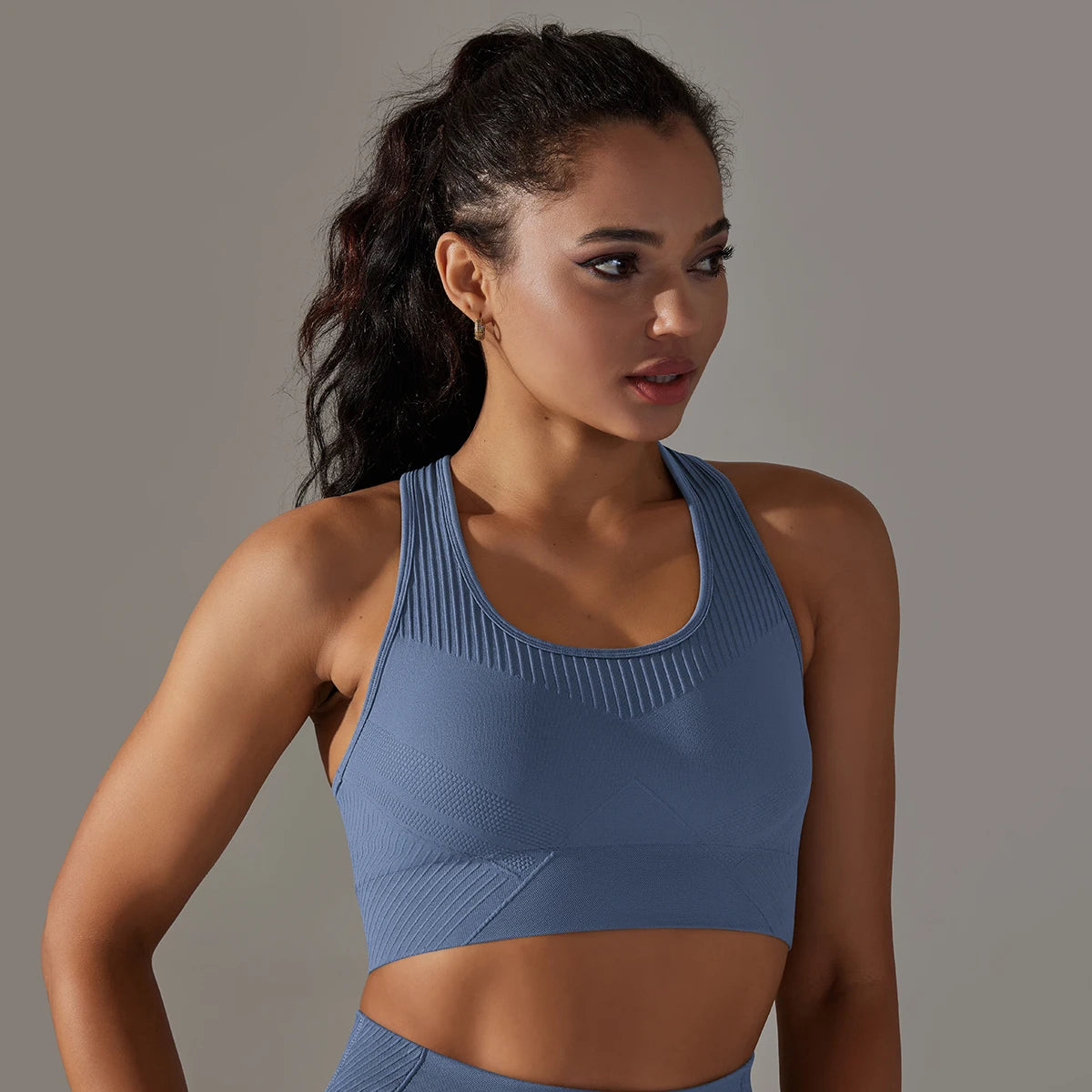 Women's Cross Back Sports Bra - Breathable & Shockproof