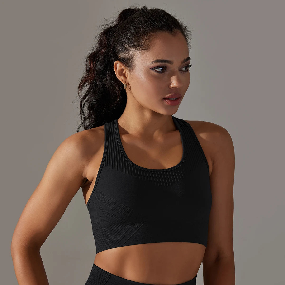 Women's Cross Back Sports Bra - Breathable & Shockproof
