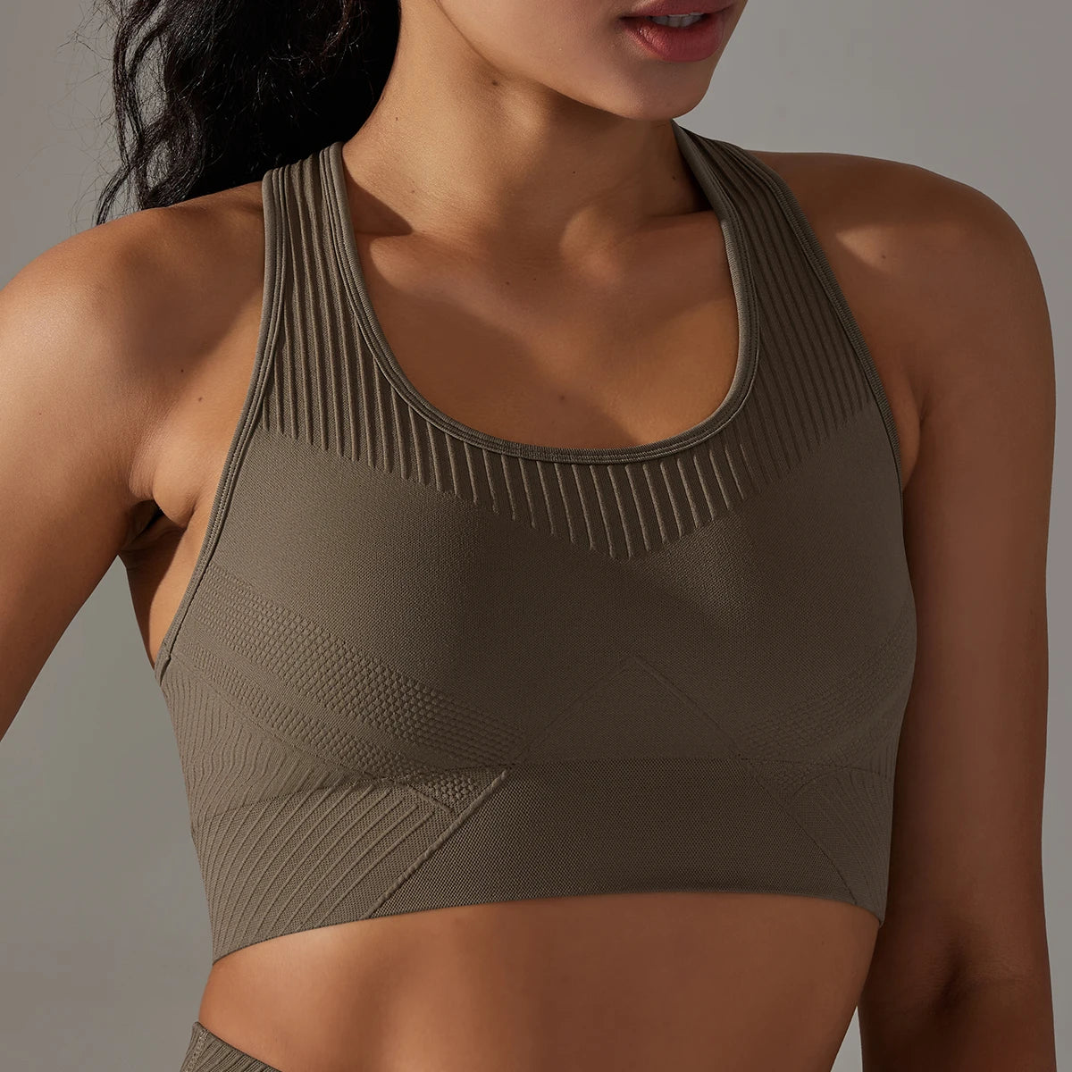 Women's Cross Back Sports Bra - Breathable & Shockproof